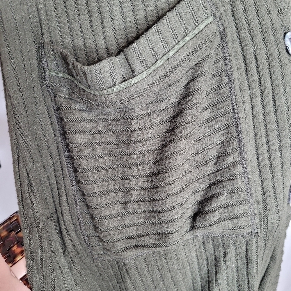 Anthropologie Green Knit Cardigan Sweater Dress - Picture 9 of 14